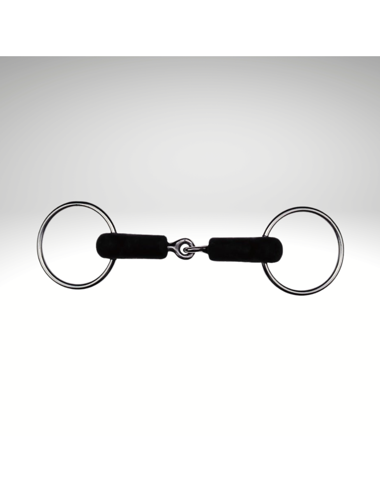 Filet 2 anneaux caoutchouc brisé FEELING – Sellerie Baude