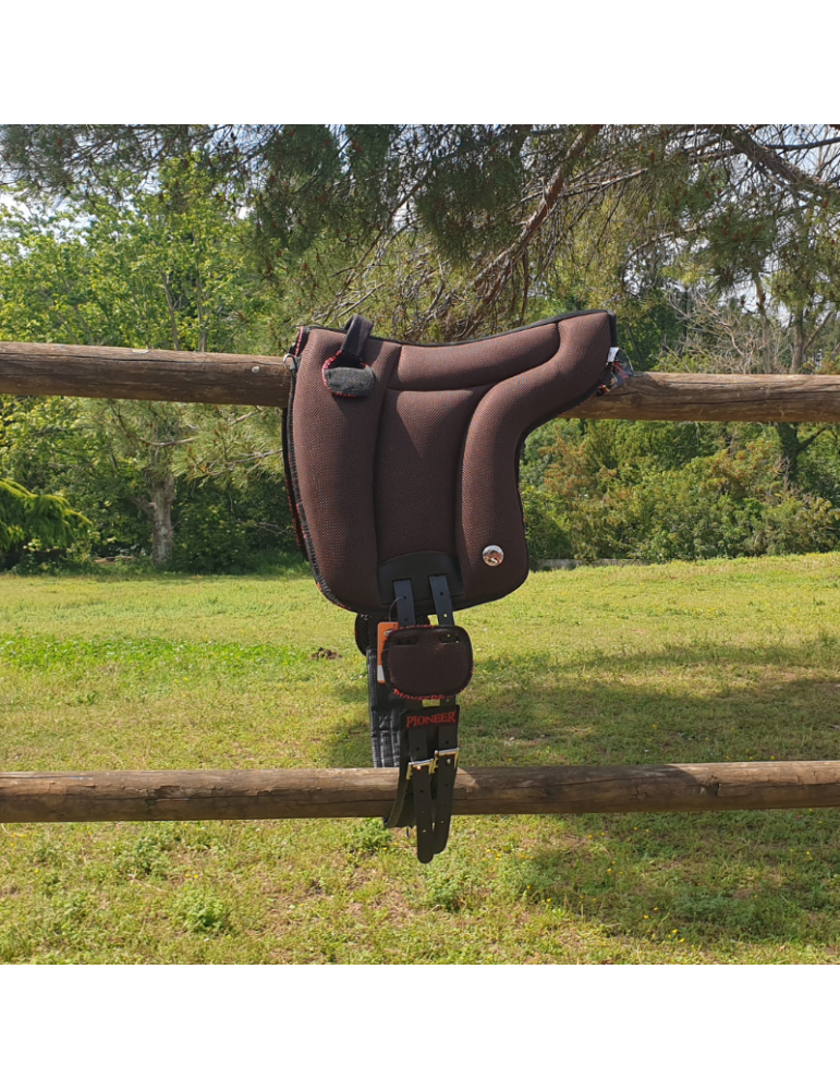 Selle sans arçon, tissu respirant et néoprène