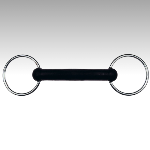 Filet 2 anneaux caoutchouc droit FEELING – Sellerie Baude