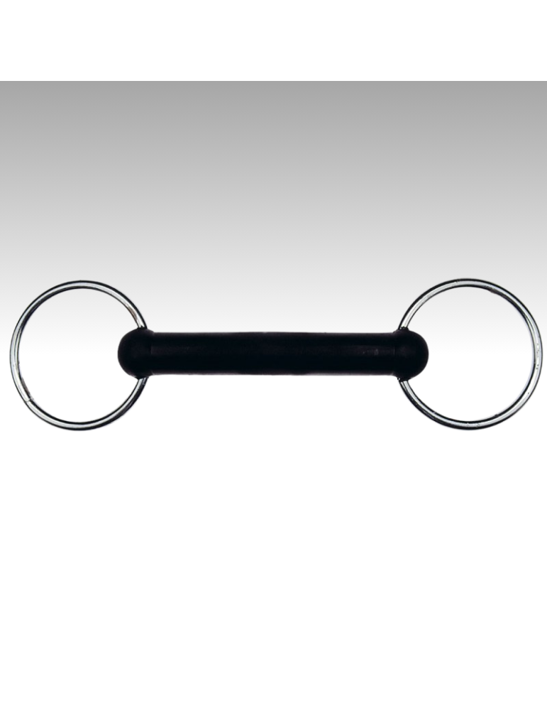 Filet 2 anneaux caoutchouc droit FEELING – Sellerie Baude