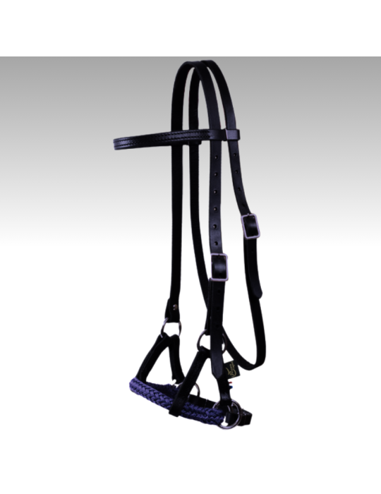 Side-pull cuir polytresse ronde