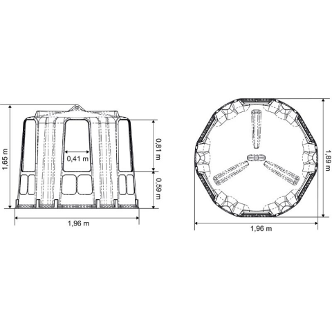 Râtelier de prairie RPE Medium sans fond 2