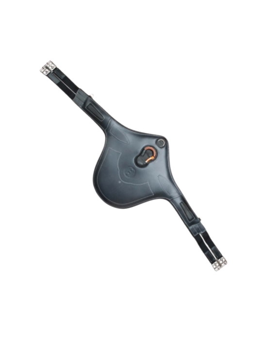 Sangle bavette cuir grainé