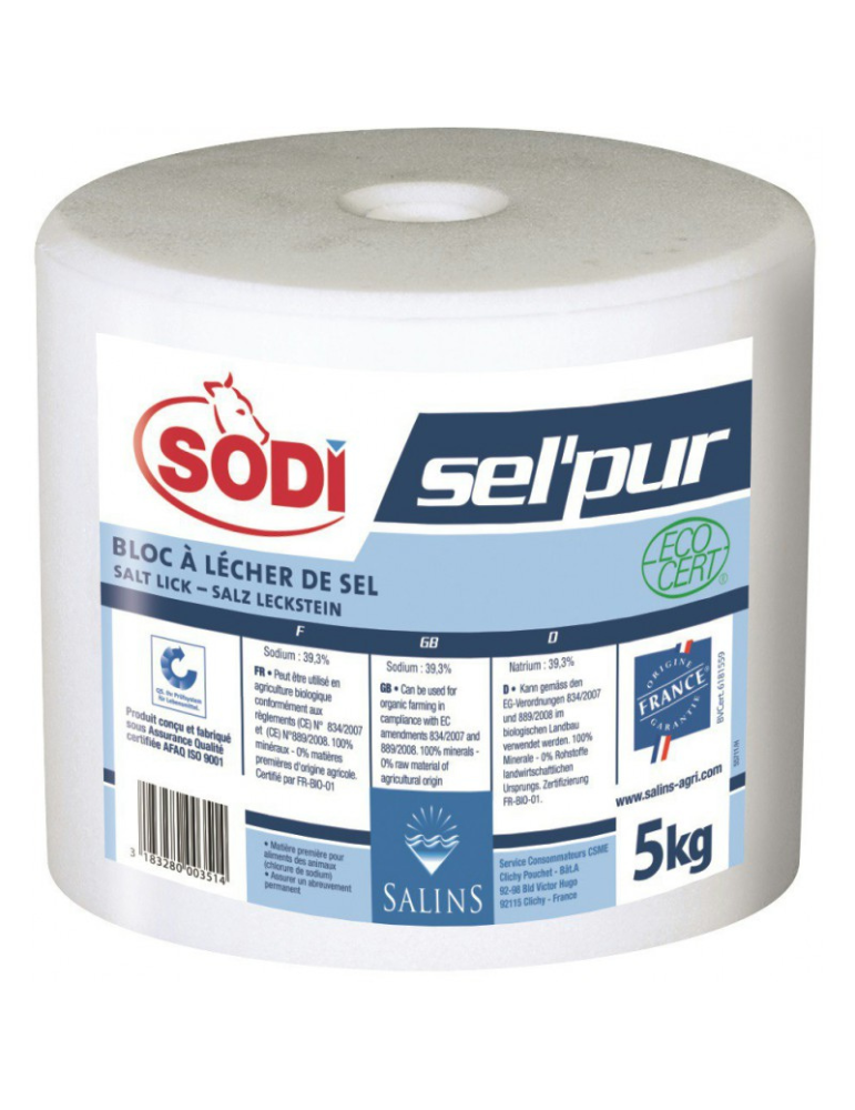Bloc de sel pur SODI