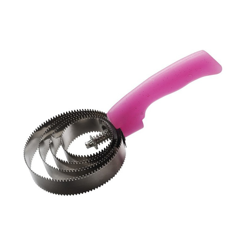 Étrille métallique ronde pailleté