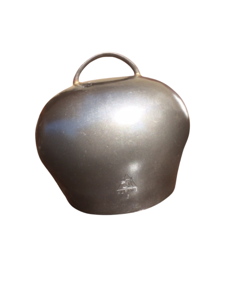 Cloche Alpine, ovins, caprins en acier. Sonorité claire, portée longue