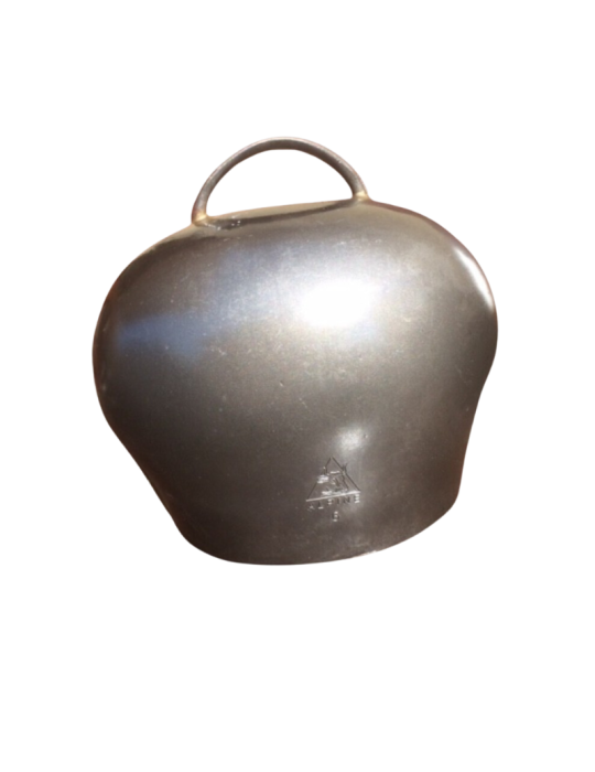 Cloche Alpine, ovins, caprins en acier. Sonorité claire, portée longue