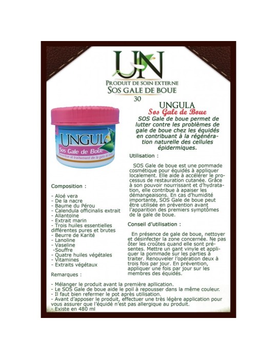 SOS gale de boue UNGULA NATURALIS