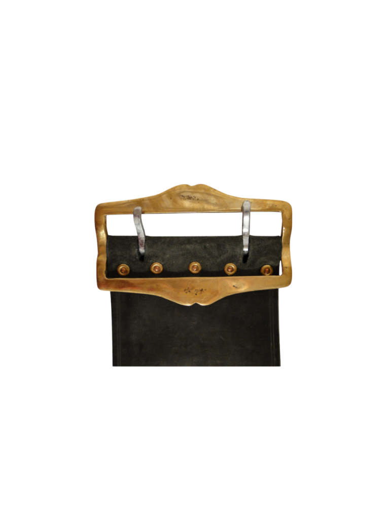 Collier cuir pour veau boucle laiton lisse