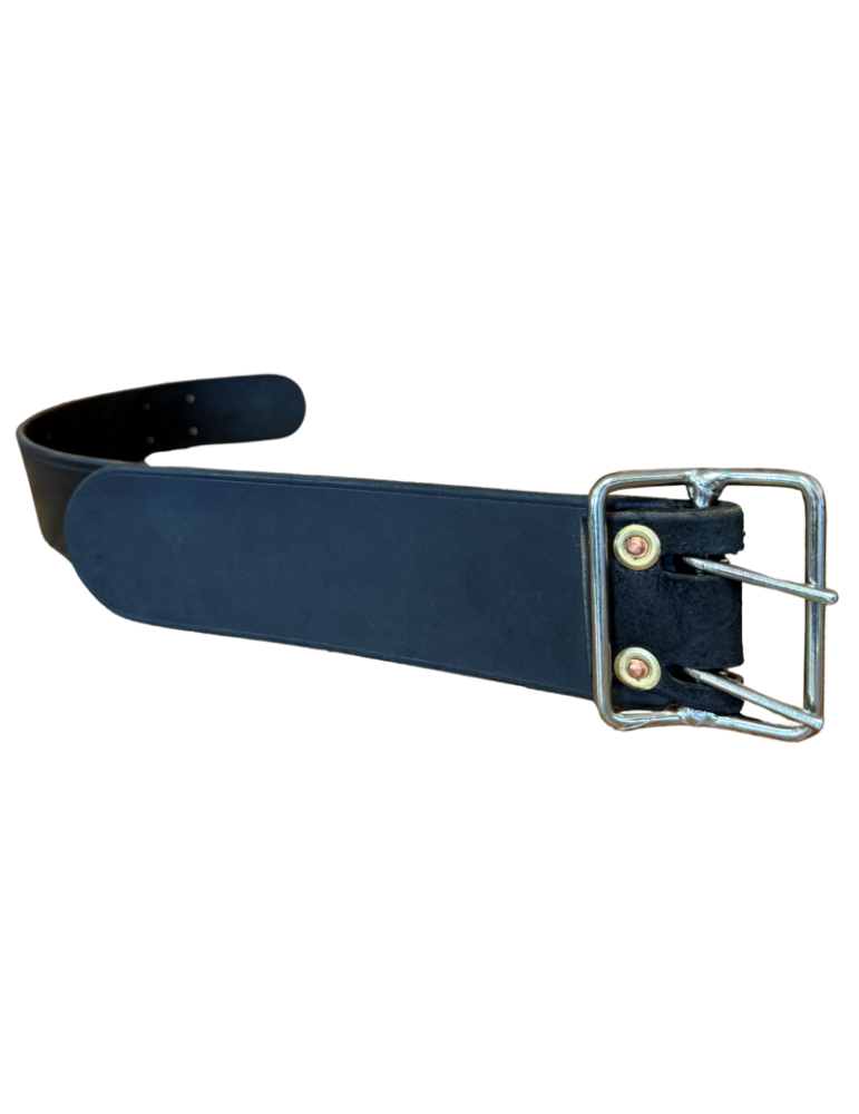 Collier pour vache, en cuir, boucle en fer