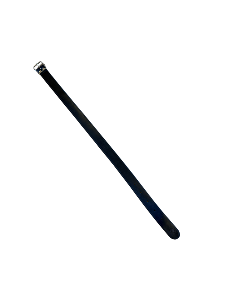 Collier cuir génisse boucle fer