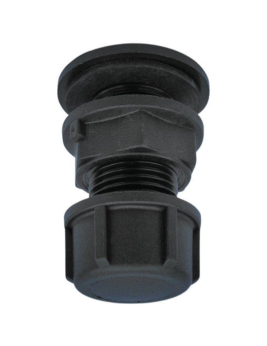 Passe-paroi avec bouchon 15/21 mm