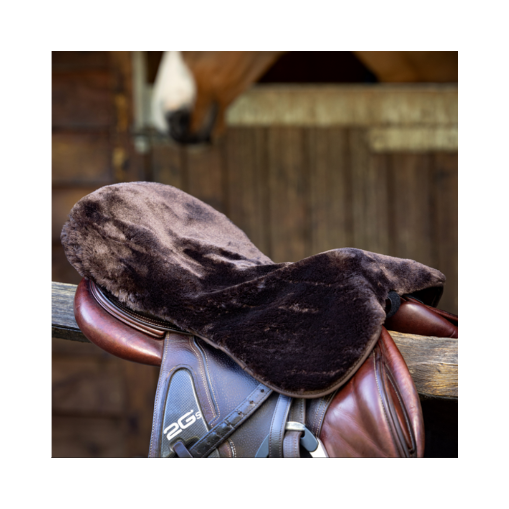 Couvre-siège en laine synthétique