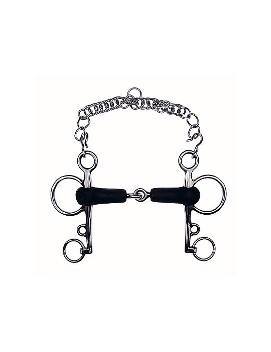 Mors Pelham brisé caoutchouc – FEELING