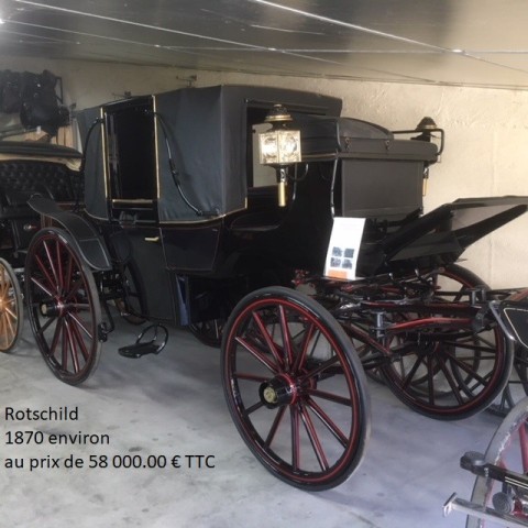 Voiture d'attelage Rotschild de 1870 environ